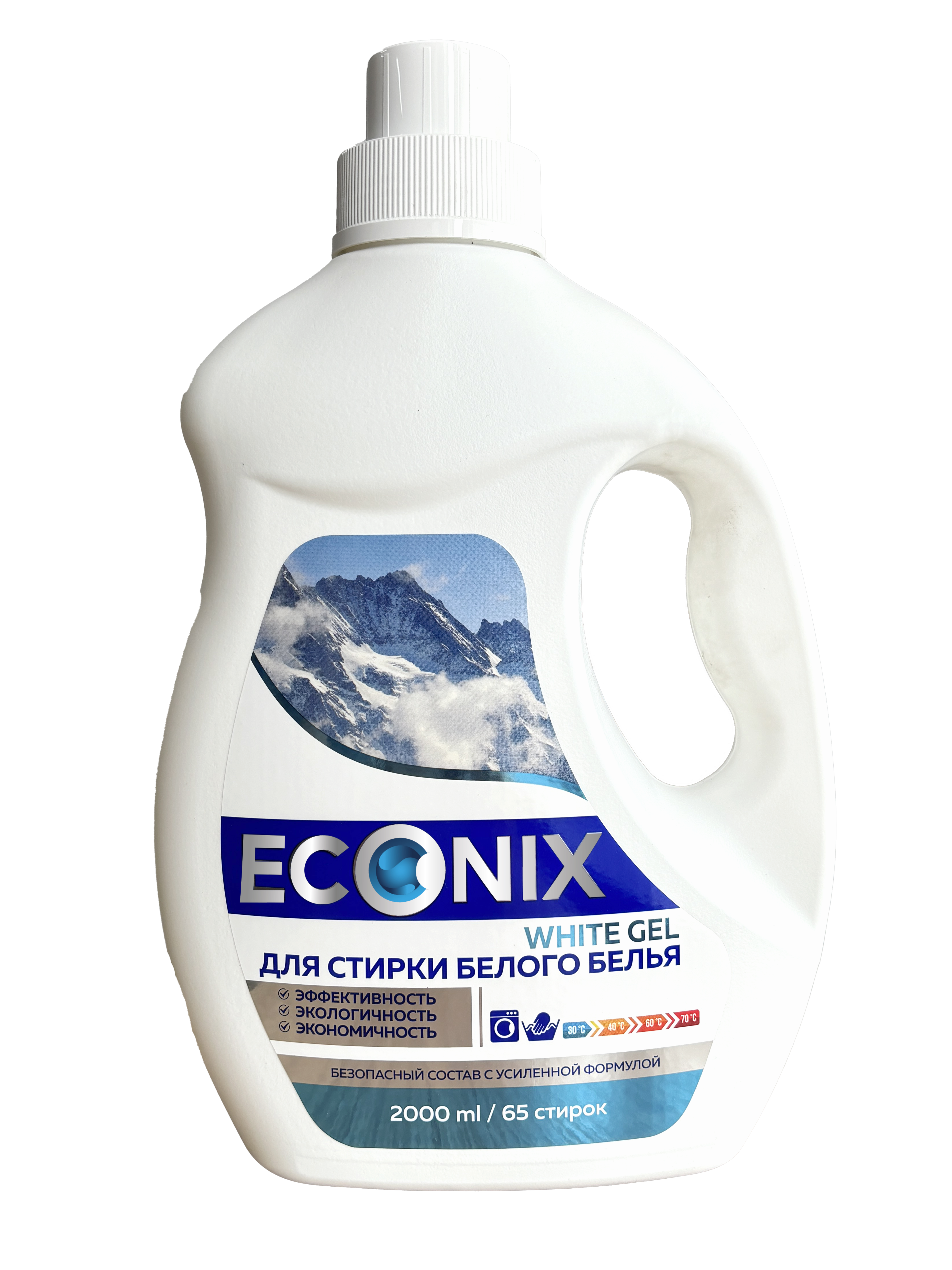 СМС жидкое для стирки белья "ECONIX WHITE" Gel 2л